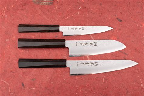 sakai takayuki vg nashiji  piece knife set knifewear handcrafted