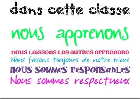 Mon Affiche Dans Cette Classe Affiches Pour La Classe Classe