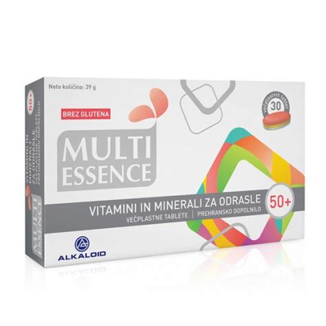 Multi Essence Vitamini In Minerali Za Odrasle Ve Plastne Tablete