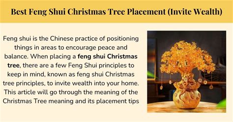 Best Feng Shui Christmas Tree Placement Invite Wealth