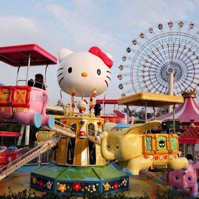 Sanrio land-- Complete with hello kitty rides ! | Hello kitty themes ...