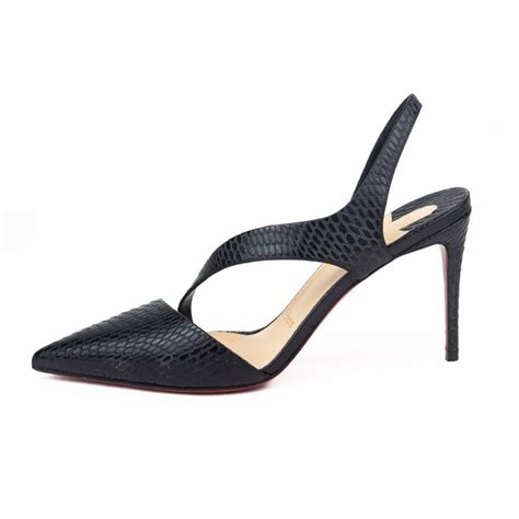 Christian Louboutin Brandina 85 Calf Jurassic Pumps In Black — Lsc Inc