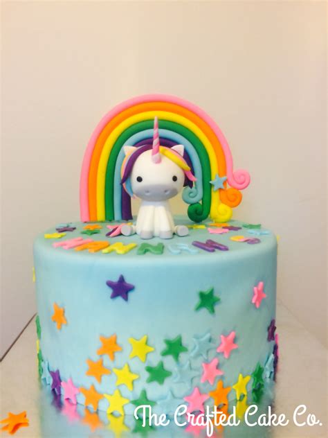 Unicorn Rainbow Cake Simple Rainbow Beautiful Rainbow Fondant Rainbow Fondant Unicorn