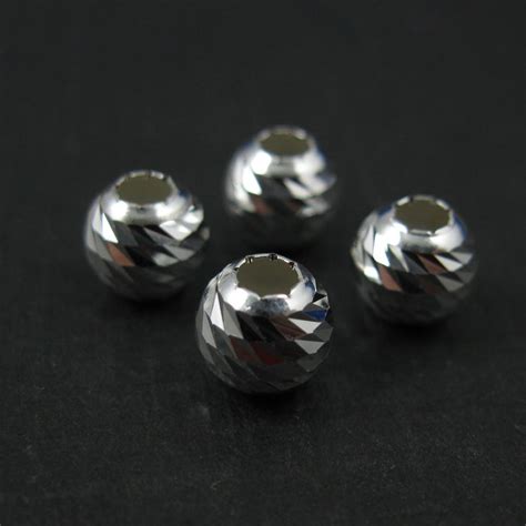 925 Sterling Silver Findings Finely Detailed Round Beads Spacers