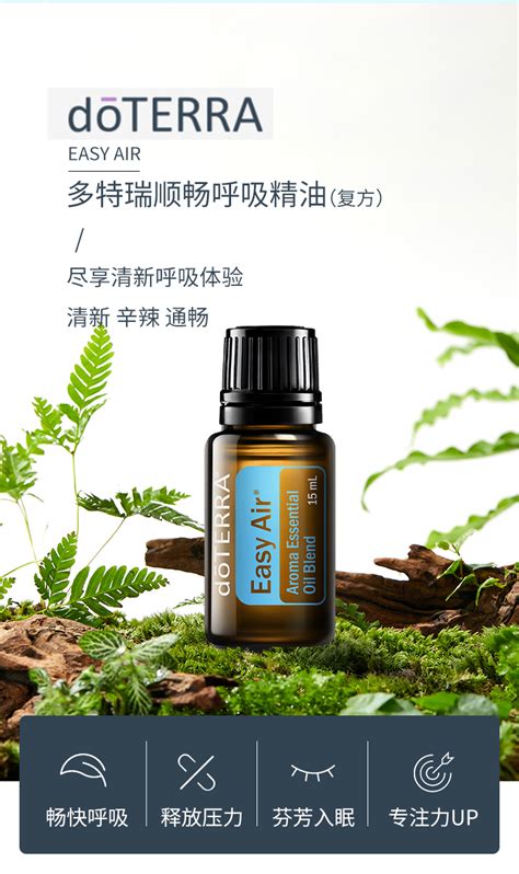 美国多特瑞顺畅呼吸精油官网正品doterra舒缓呼吸舒适助睡眠15ml 虎窝淘