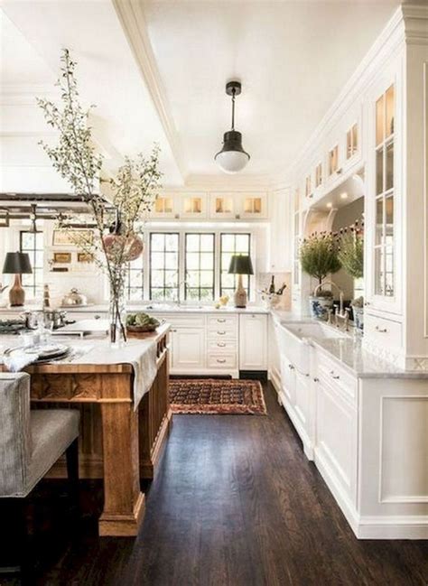 40 Awesome Modern Farmhouse Kitchen Design Ideas To Blend Modern And Classic Th Diseño De