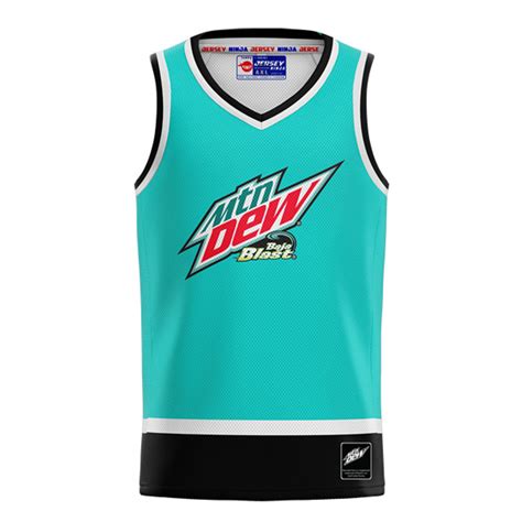 Jersey Ninja Mountain Dew Baja Blast Pro Player Teal Performance Tank