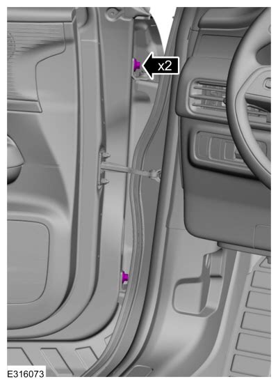 Ford Escape General Procedures Front Door Alignment Body Closures