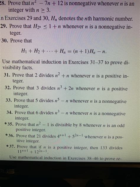 Solved 8 Prove That N 7n 12 Is Nonnegative Whenever N Is Chegg