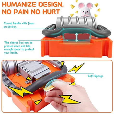 Mouse Trap Game for Kids Ages 5+, Fun Reaction Mousetrap Game with 3 Challenge Level for 2 or 3 ...