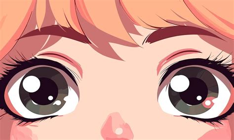 Premium Vector | Big eyes cartoon color anime eyes vector illustration