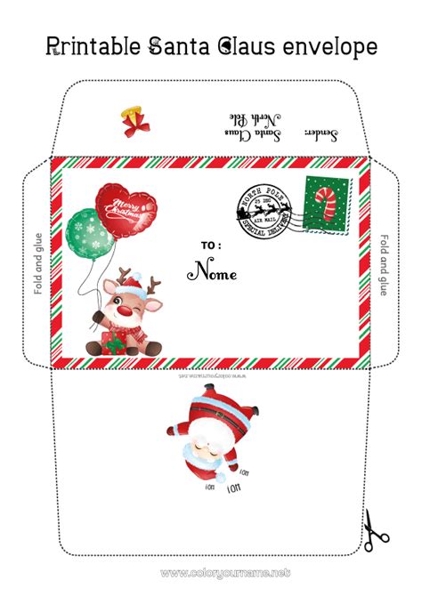 Pagina Da Colorare N 3422 Babbo Natale Natale Busta