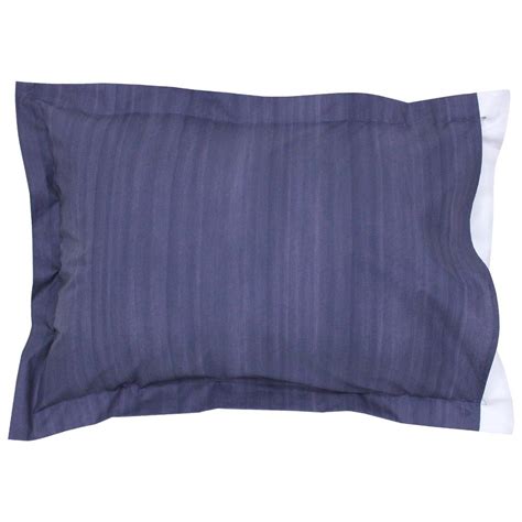 Taie D Oreiller X Cm Percale Pur Coton Jazz Bleu Uygun Fiyatl