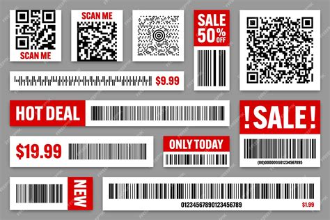 Premium Vector Set Of Product Barcodes And Qr Codes Special Offer