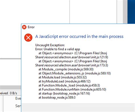 35 Javascript Error Occurred In The Main Process Javascript Nerd Answer