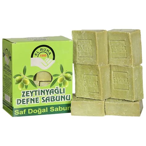 Elruha Zeytinyağlı Defne Sabunu 6 lı Paket Elruha Kozmetik