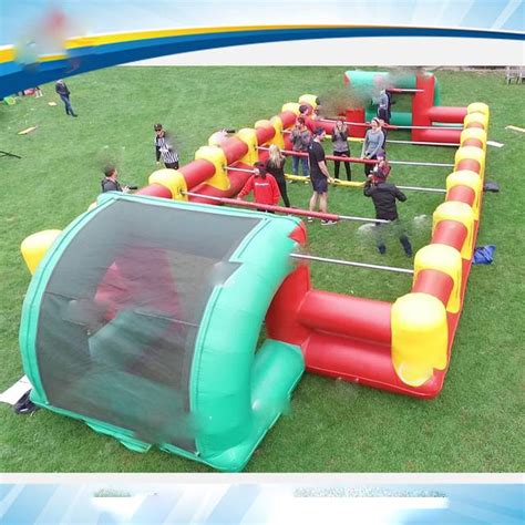 12x6m Commercial Giant Adults Inflatable Sport Game Kids Human Foosball