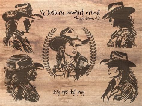 5 Design Western Cowgirl Graphic By Tattooworker · Creative Fabrica