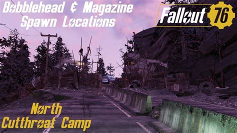 Fallout 76 Bobblehead And Magazine Spawn Locations North Cutthroat Camp Youtube