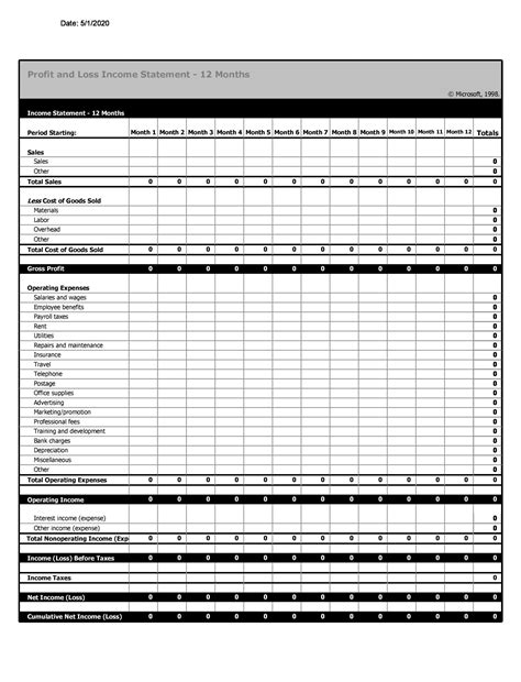 35+ Profit and Loss Statement Templates & Forms