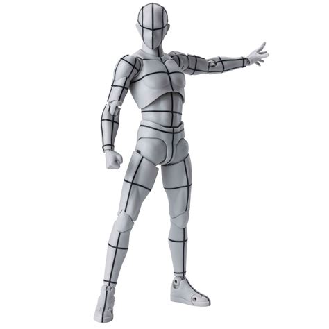 Male Body Kun Wireframe Gray Color Ver S H Figuarts Action Figure