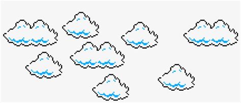 Cloud Pixel Art Cute