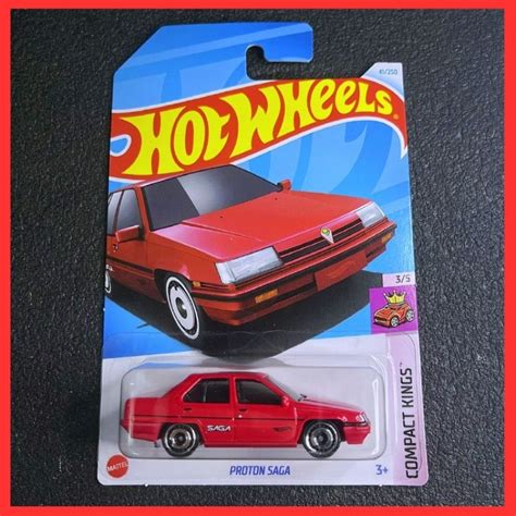 WM FREE Shipping Hot Wheels Proton Saga First Editions 2024 Collection Series Merah Saga 1985