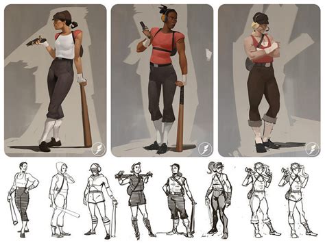 Female Tf2 Scout Fan Art