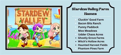 Stardew Valley Farm Names: Creative Ideas and Inspiration