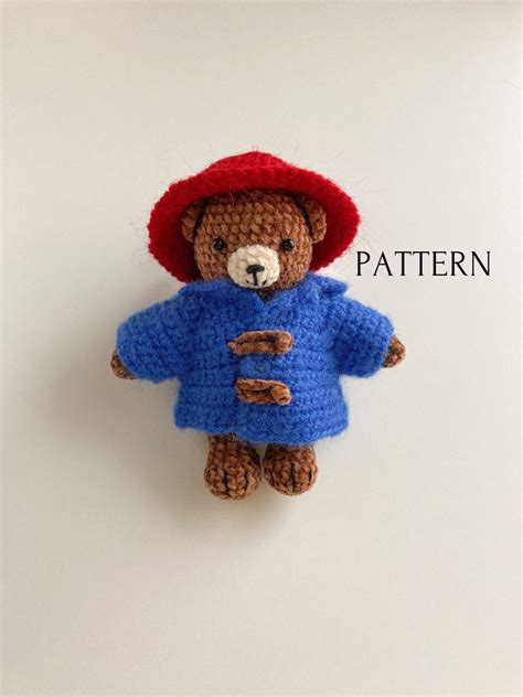 Mini Paddington Bear Crochet Toy Pattern Amigurumi Crochet Paddington