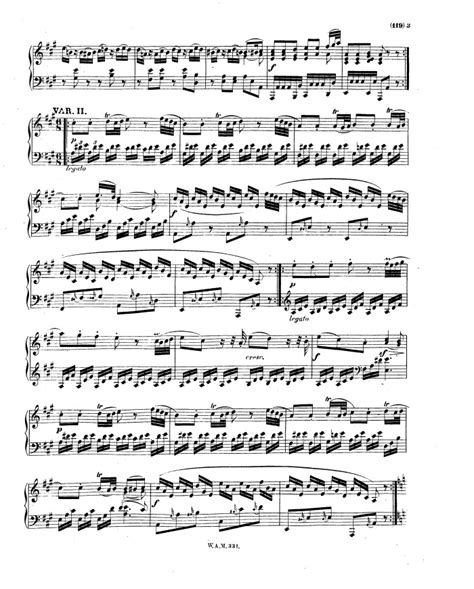 Piano Sonata No 11 Free Sheet Music By Mozart Pianoshelf