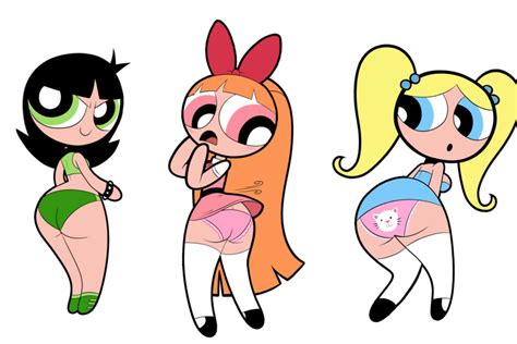 Rule 34 3girls Aged Up Artstyle Imitation Ass Ass Cleavage Black Hair Blonde Hair Blossom