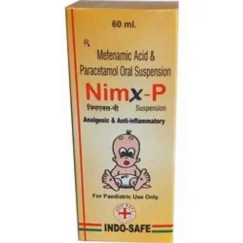 Ml Mefenamic Acid Paracetamol Nimx P Oral Suspension At Rs