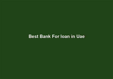 Best Bank For loan in Uae - Solitaire Investment in UAE