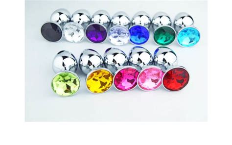 Plug Anal Joia M Cristal Roxo