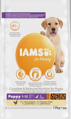 IAMS Sucha karma for Vitality dla szczeniąt ras dużych ze świeżym