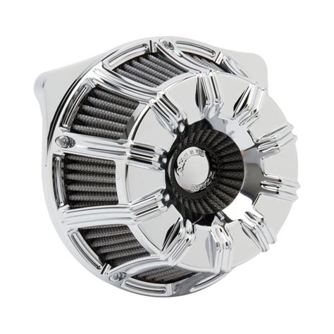 Arlen Ness 10 Gauge Inverted Air Cleaner Kit In Chrome Finish For