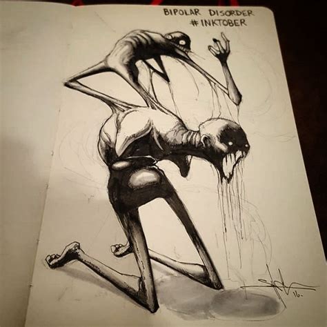 This Artist Illustrated Mental Illness And Disorders For Inktober