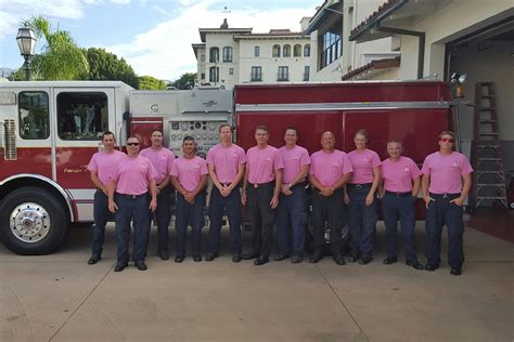 Santa Barbara Firefighters Don Pink for Breast Cancer Awareness Month ...