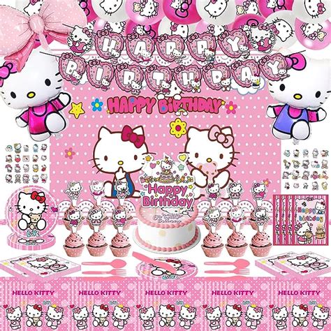 Pink Theme Party Supplies Cute Cartoon Birthday Decoration