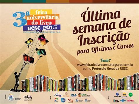 Blog Do Jonildo Gl Ria A Feira Universit Ria Do Livro Da Uesc