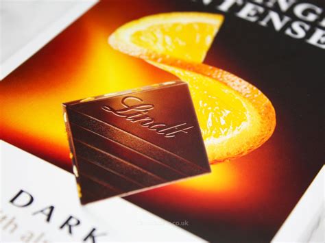 Lindt Excellence Orange Intense Dark Chocolate Bar Review G