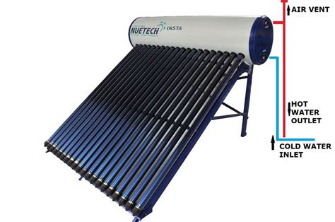 20 Tubes 200 LPD Nuetech Insta Steel Tank Solar Water Heater At Rs