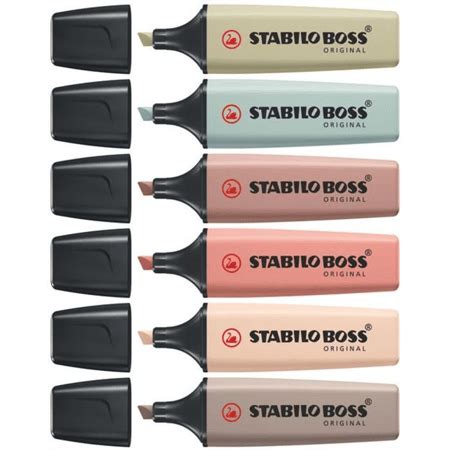 Surligneur Stabilo Boss Original Nature Colors Pi Ces