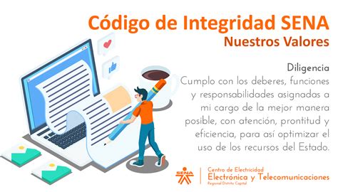 Ceet C Digo De Integridad Sena Nuestros Valores