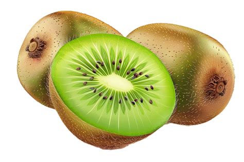 AI generated Fresh Kiwi Fruit Halves png 42653966 PNG