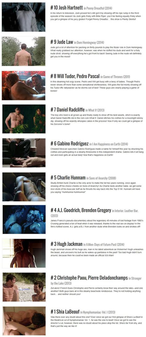 Mr Man S Top Nude Scenes Of The Year Queerclick