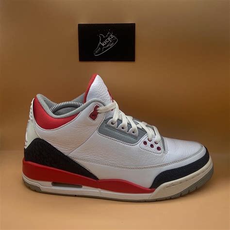 Jordan 3 “Fire Red” 2013 Uk7•Us8•With Original Box&... - Depop