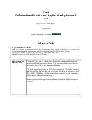 C361 Task One Redo Of Quanitive Docx C361 Evidence Based Practice