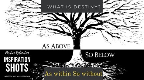 What is destiny? AS ABOVE SO BELOW, AS WITHIN SO WITHOUT - YouTube